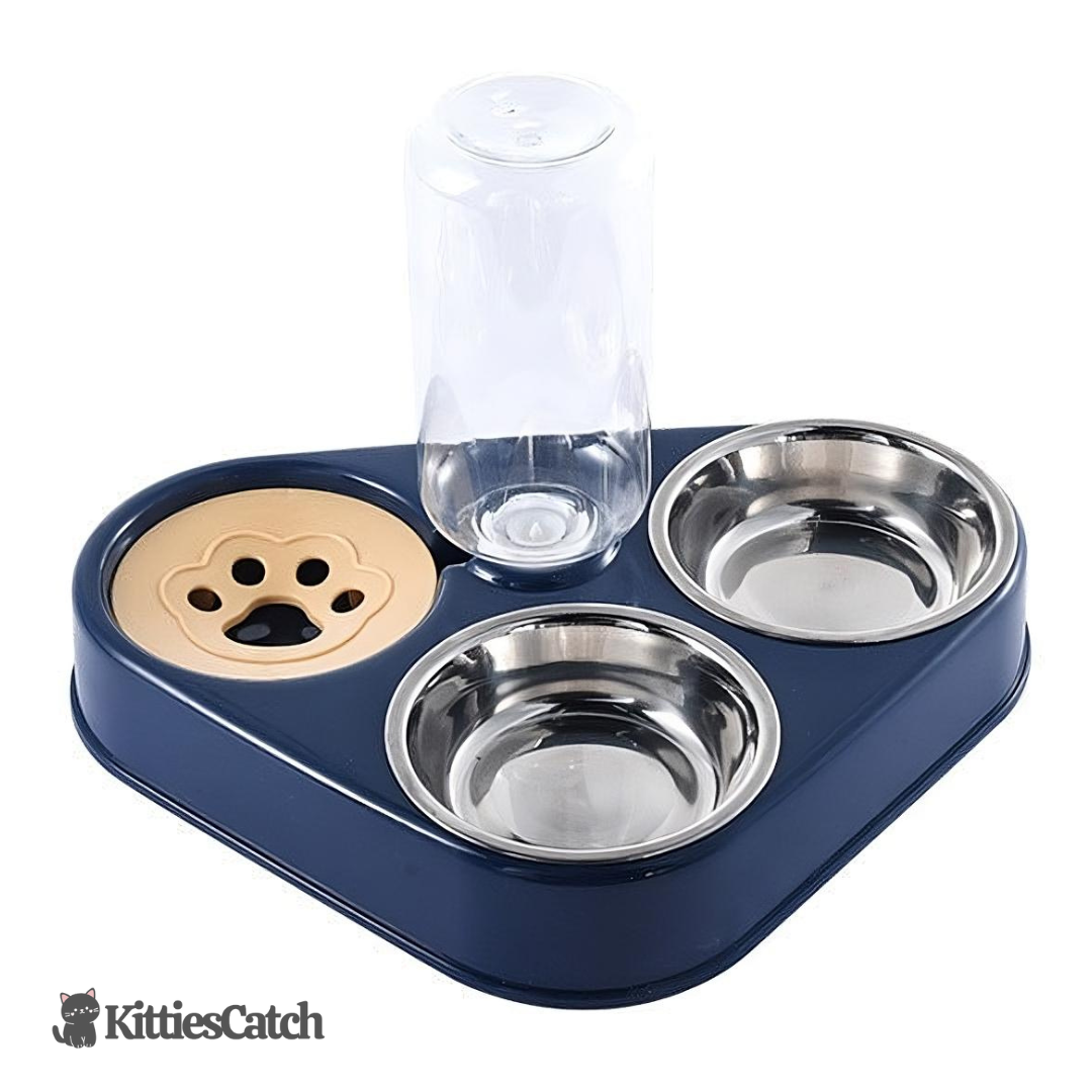 Cat-Smart Water Dispenser with Bowls