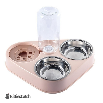 Cat-Smart Water Dispenser with Bowls